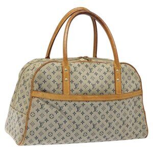 LOUIS VUITTON Monogram Mini Marie Hand Bag Blue M92003 LV Auth 119079